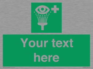 Custom Eye Wash Station Sign